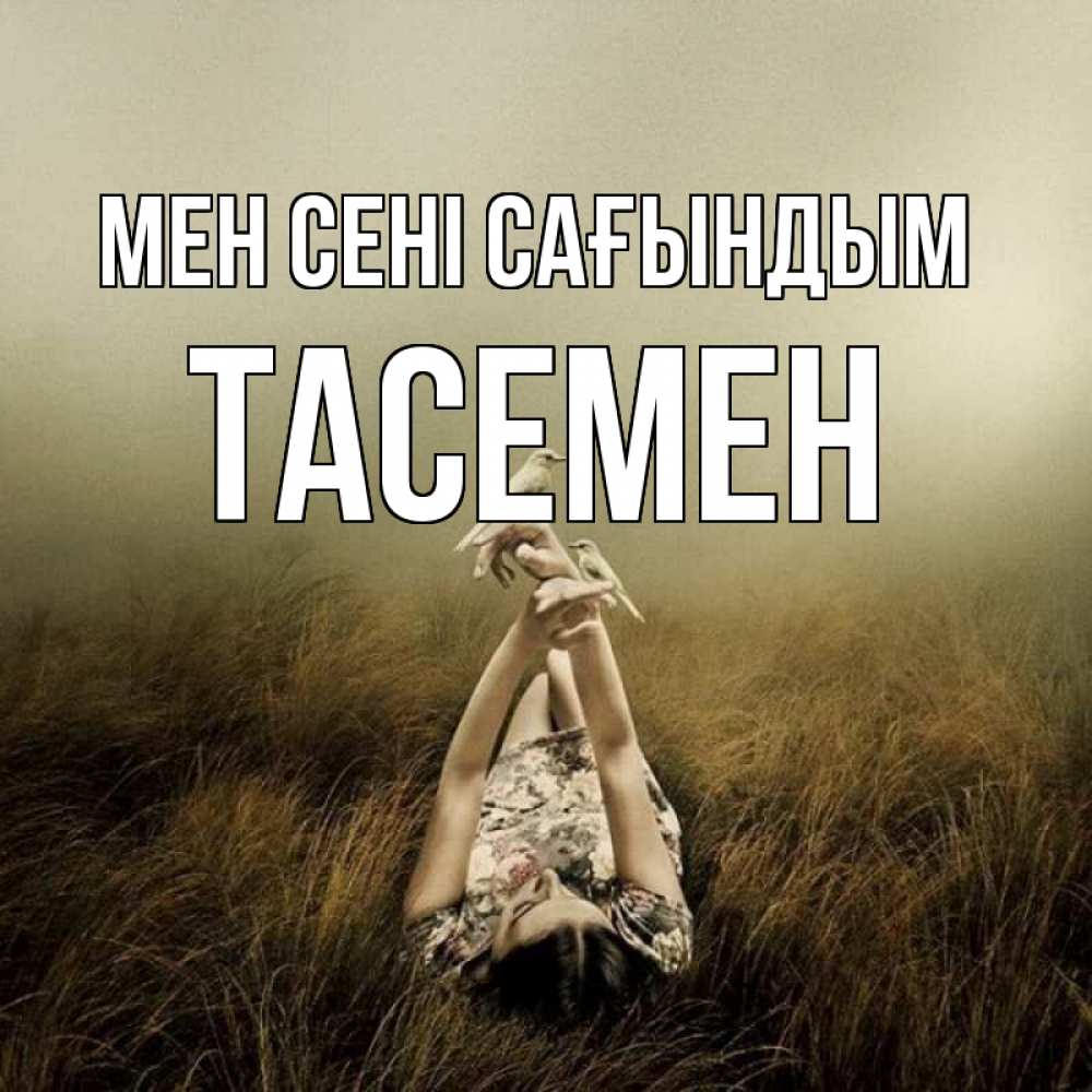 Күн сайын ашық хат с именем, ТАСЕМЕН Мен сені сағындым девушка с голубями Онлайн тегін жүктеп алу тілектері бар керемет карта 