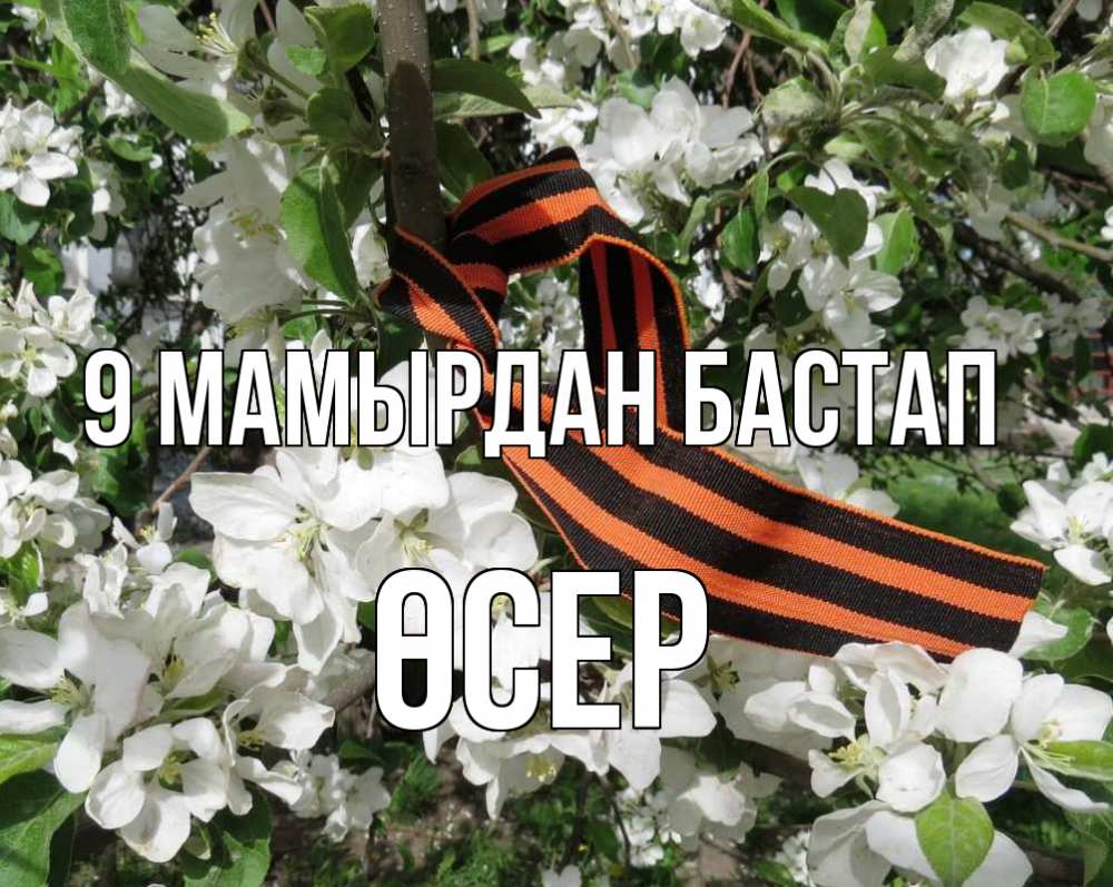 Күн сайын ашық хат с именем, ӨСЕР 9 мамырдан бастап 9 мая Онлайн тегін жүктеп алу тілектері бар керемет карта 