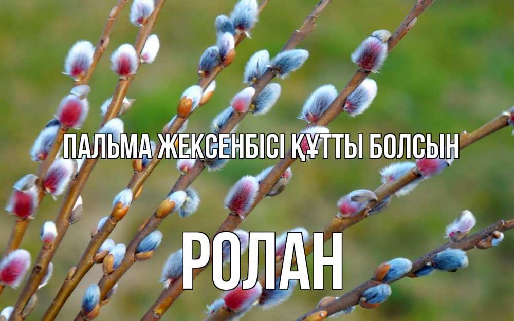 Күн сайын ашық хат с именем, Ролан Пальма жексенбісі құтты болсын верба Онлайн тегін жүктеп алу тілектері бар керемет карта 