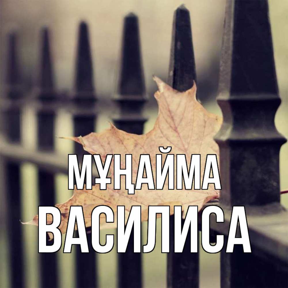 Күн сайын ашық хат с именем, Василиса Мұңайма лист клена Онлайн тегін жүктеп алу тілектері бар керемет карта 