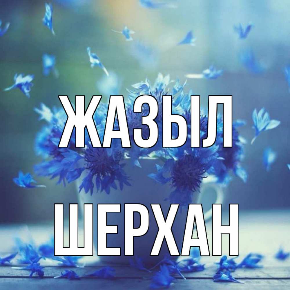 Күн сайын ашық хат с именем, ШЕРХАН Жазыл кружка с зельем и цветами Онлайн тегін жүктеп алу тілектері бар керемет карта 