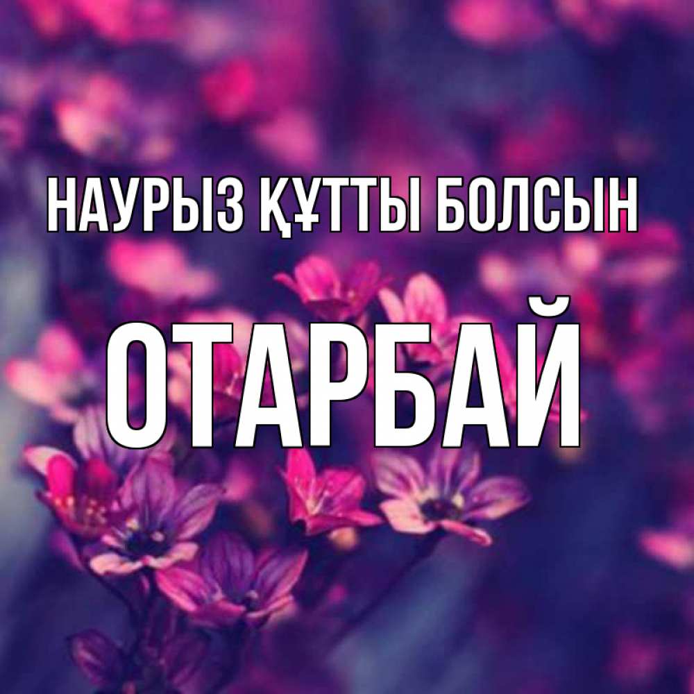 Күн сайын ашық хат с именем, ОТАРБАЙ Наурыз құтты болсын небольшие цветы 1 Онлайн тегін жүктеп алу тілектері бар керемет карта 