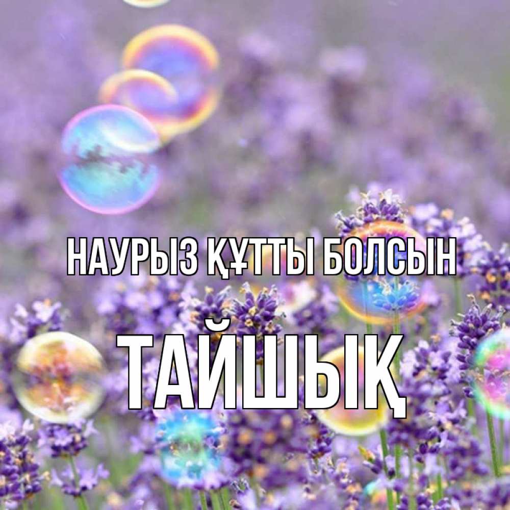 Күн сайын ашық хат с именем, ТАЙШЫҚ Наурыз құтты болсын цветы Онлайн тегін жүктеп алу тілектері бар керемет карта 