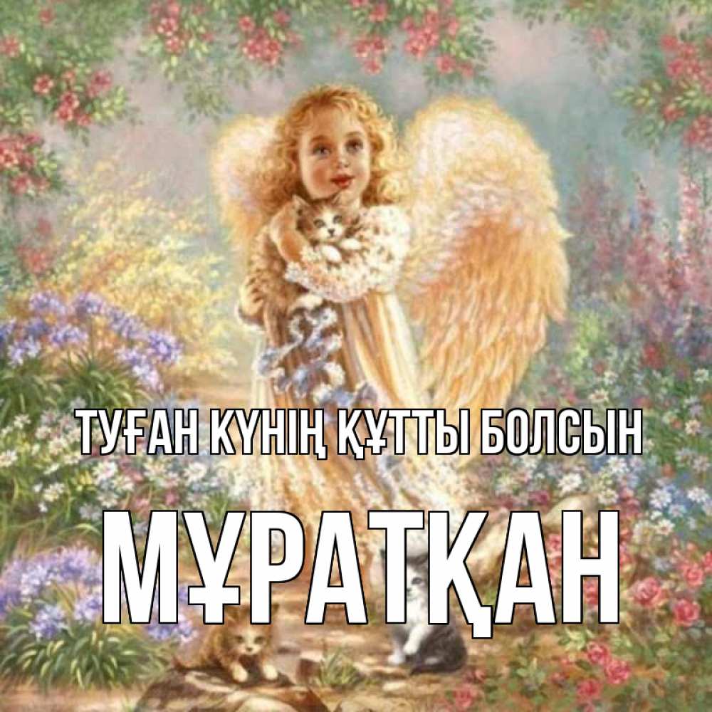 Күн сайын ашық хат с именем, Мұратқан Туған күнің құтты болсын держит котенка Онлайн тегін жүктеп алу тілектері бар керемет карта 
