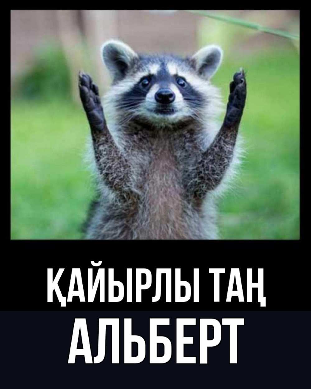 Күн сайын ашық хат с именем, Альберт Қайырлы таң хорошее настроение утречком Онлайн тегін жүктеп алу тілектері бар керемет карта 