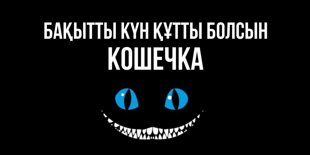 Күн сайын ашық хат с именем, Кошечка Бақытты күн құтты болсын кот улыбается Онлайн тегін жүктеп алу тілектері бар керемет карта 