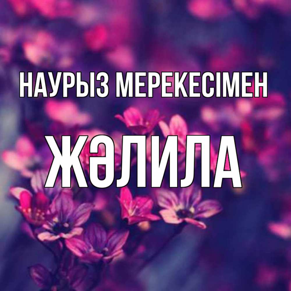 Күн сайын ашық хат с именем, ЖӘЛИЛА Наурыз мерекесімен небольшие цветы 1 Онлайн тегін жүктеп алу тілектері бар керемет карта 