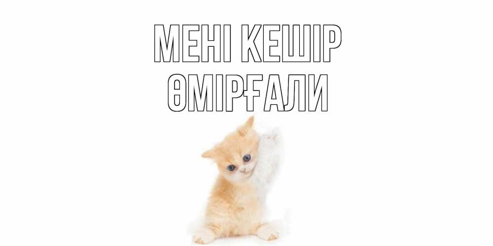 Күн сайын ашық хат с именем, ӨМІРҒАЛИ Мені кешір кот Онлайн тегін жүктеп алу тілектері бар керемет карта 