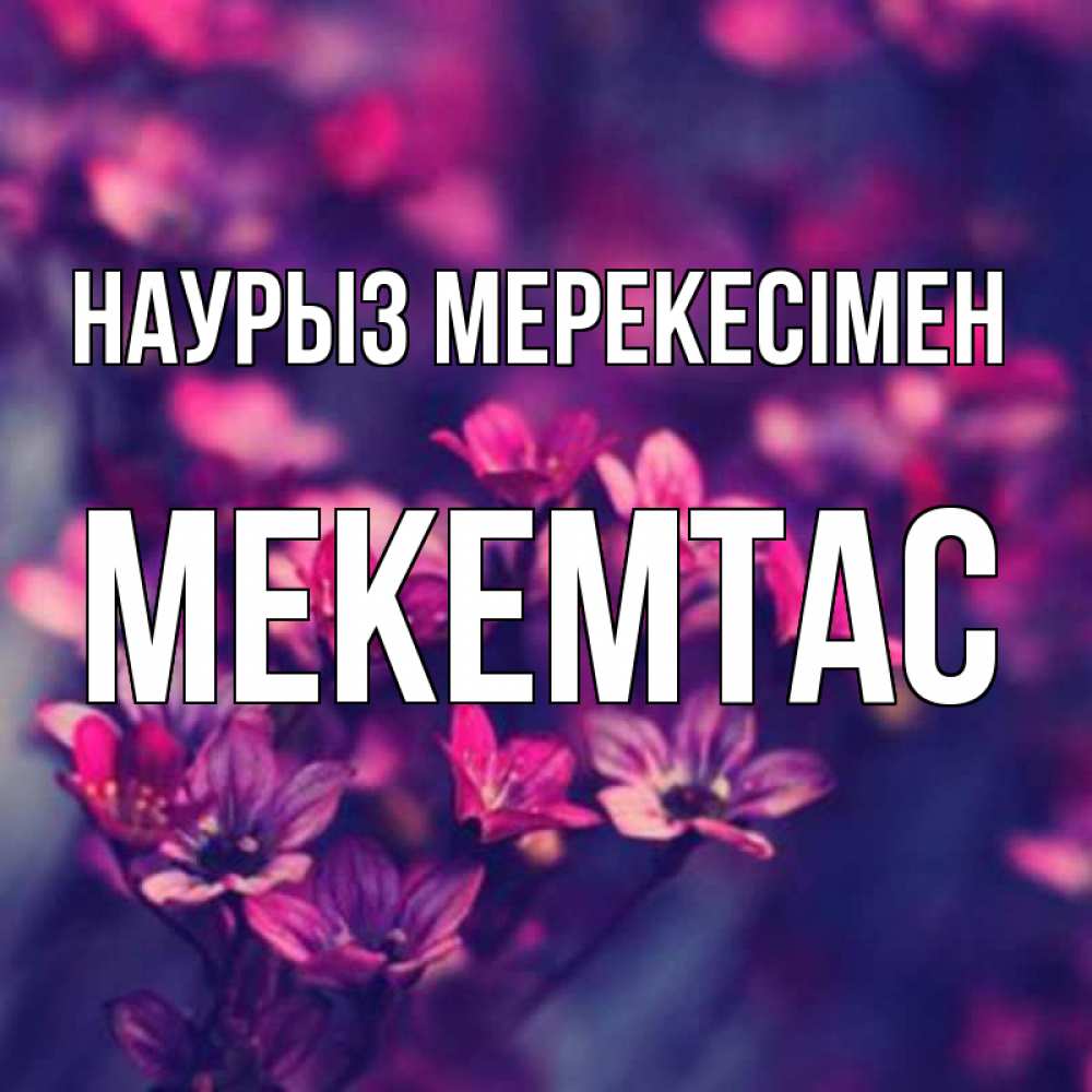 Күн сайын ашық хат с именем, МЕКЕМТАС Наурыз мерекесімен небольшие цветы 1 Онлайн тегін жүктеп алу тілектері бар керемет карта 