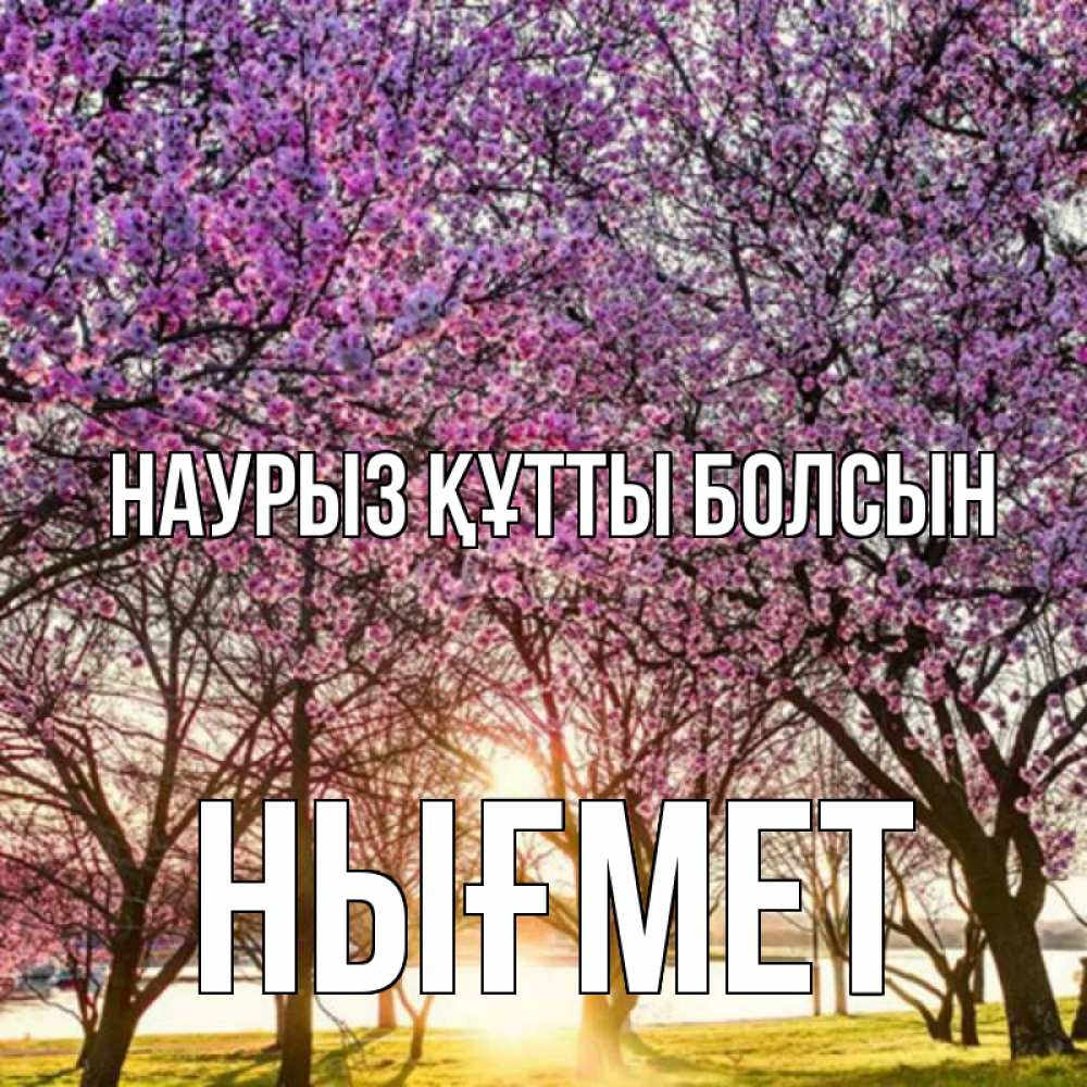 Күн сайын ашық хат с именем, НЫҒМЕТ Наурыз құтты болсын наурыз Онлайн тегін жүктеп алу тілектері бар керемет карта 