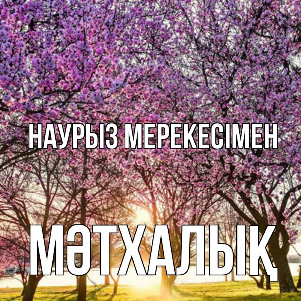 Күн сайын ашық хат с именем, МӘТХАЛЫҚ Наурыз мерекесімен праздник весны наурыз Онлайн тегін жүктеп алу тілектері бар керемет карта 