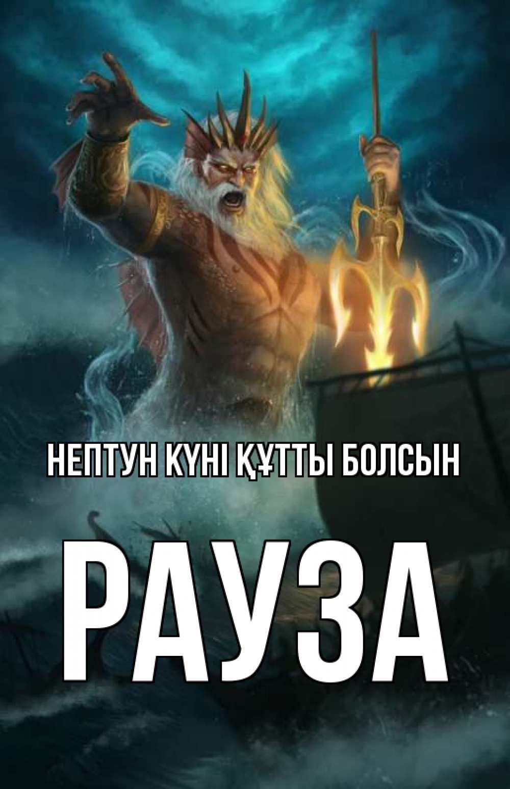 Күн сайын ашық хат с именем, РАУЗА нептун күні құтты болсын с днем Нептуна Онлайн тегін жүктеп алу тілектері бар керемет карта 