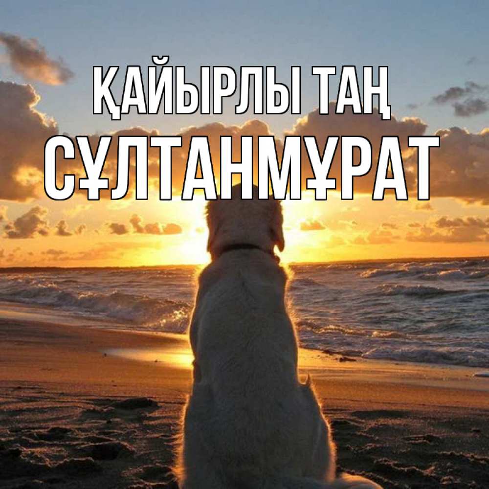 Күн сайын ашық хат с именем, СҰЛТАНМҰРАТ Қайырлы таң восход солнца Онлайн тегін жүктеп алу тілектері бар керемет карта 