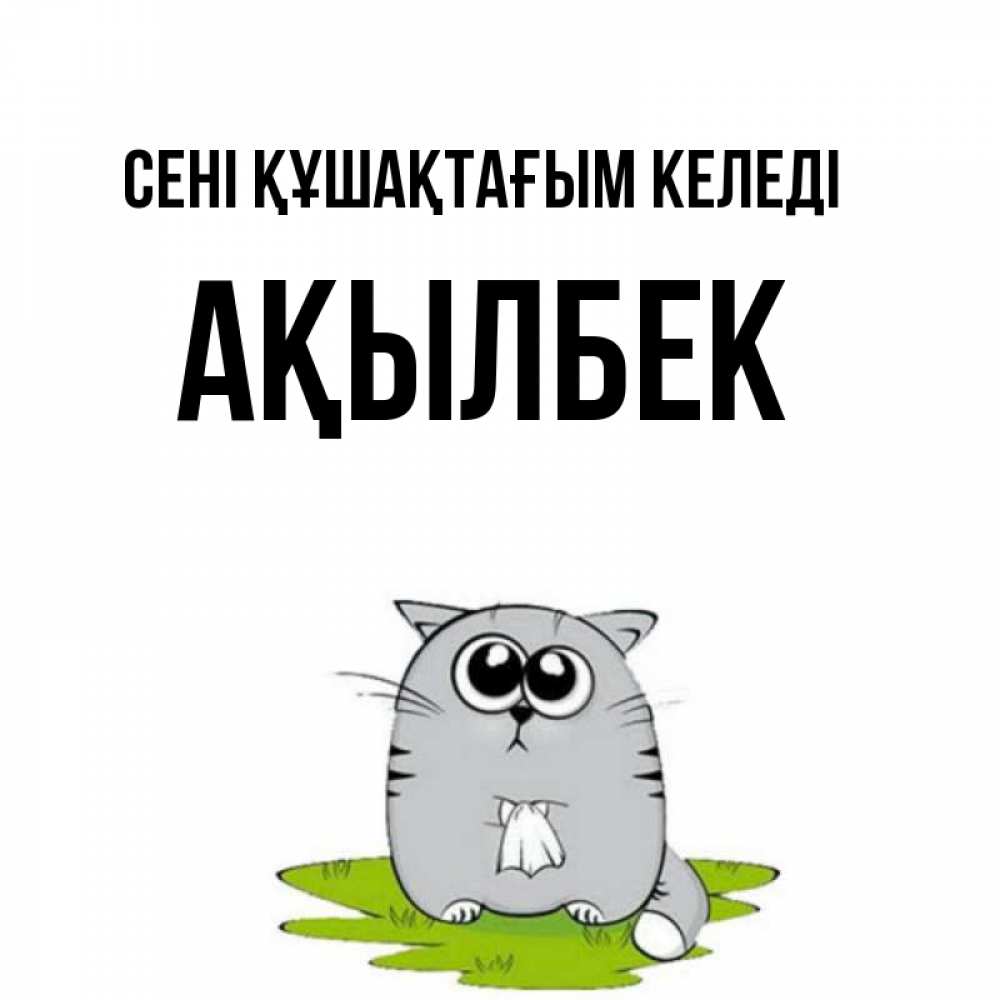 Күн сайын ашық хат с именем, Ақылбек сені құшақтағым келеді котик теребит платочек сидя на травке Онлайн тегін жүктеп алу тілектері бар керемет карта 