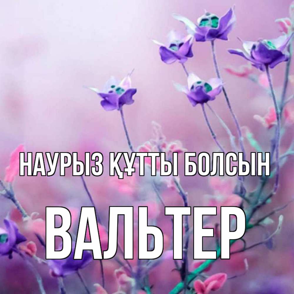 Күн сайын ашық хат с именем, Вальтер Наурыз құтты болсын наурыз  2 Онлайн тегін жүктеп алу тілектері бар керемет карта 