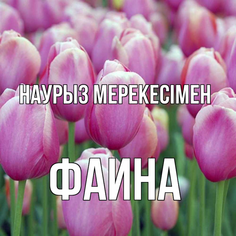 Күн сайын ашық хат с именем, Фаина Наурыз мерекесімен праздник весны наурыз 69 Онлайн тегін жүктеп алу тілектері бар керемет карта 