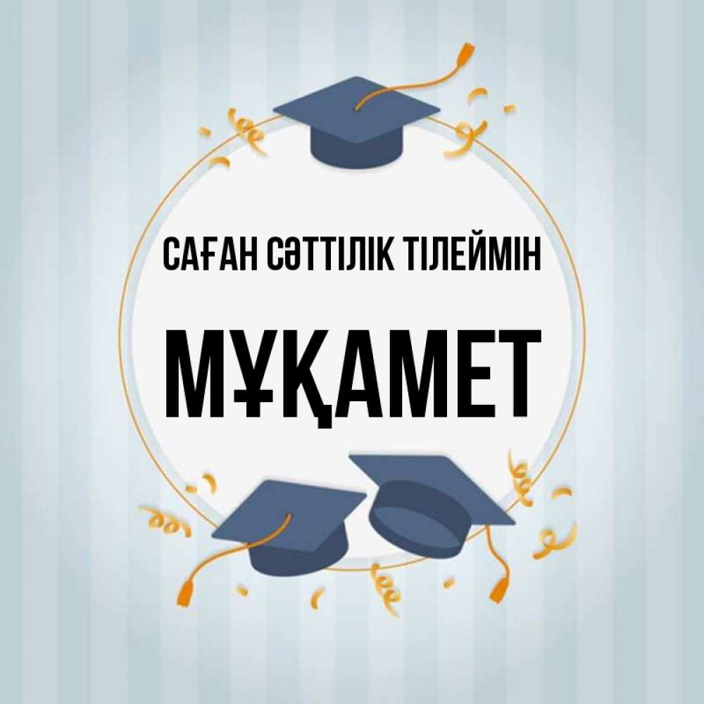 Күн сайын ашық хат с именем, МҰҚАМЕТ Саған сәттілік тілеймін для студентов Онлайн тегін жүктеп алу тілектері бар керемет карта 