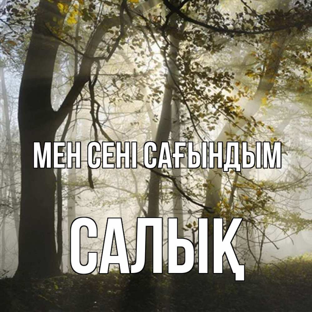 Күн сайын ашық хат с именем, САЛЫҚ Мен сені сағындым грустно Онлайн тегін жүктеп алу тілектері бар керемет карта 