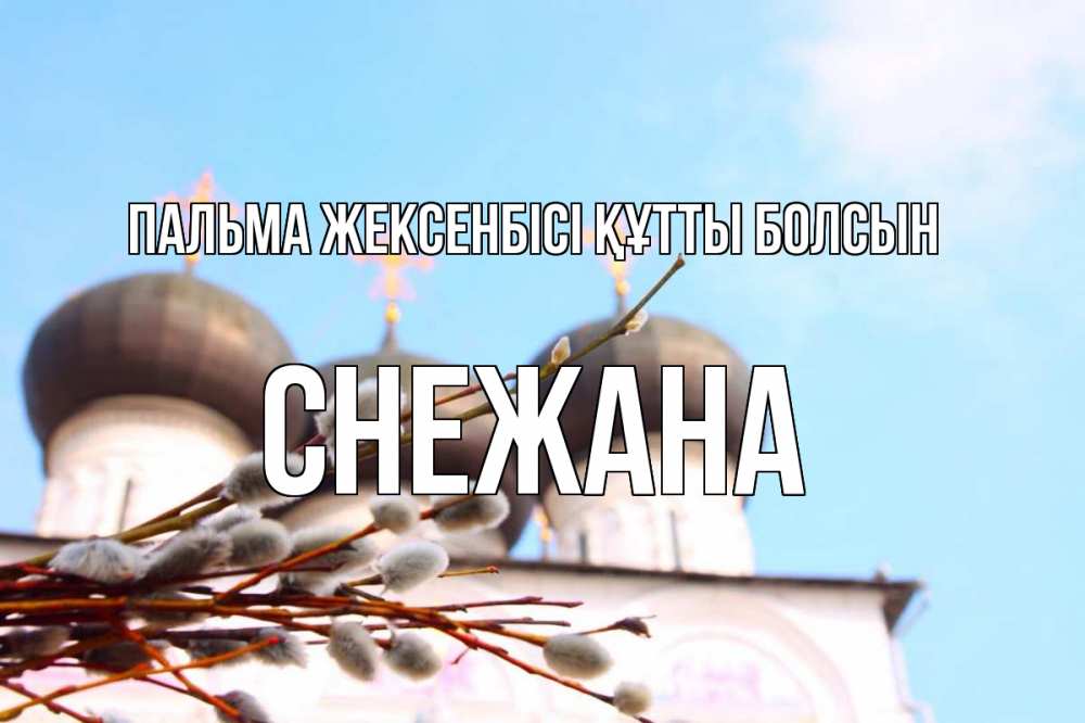 Картинка Пальма жексенбісі құтты болсын, Снежана