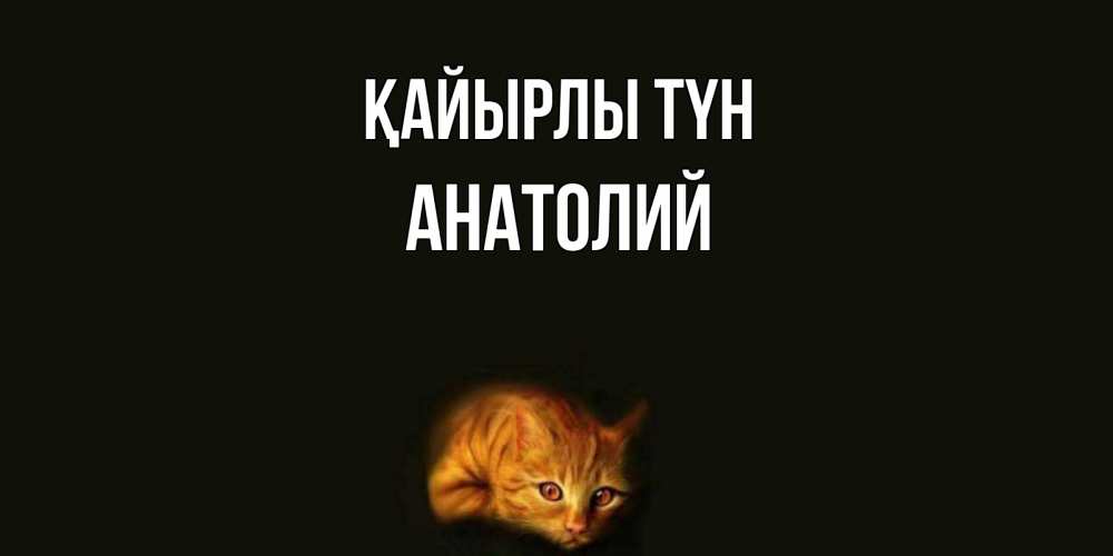 Күн сайын ашық хат с именем, Анатолий Қайырлы түн кот Онлайн тегін жүктеп алу тілектері бар керемет карта 