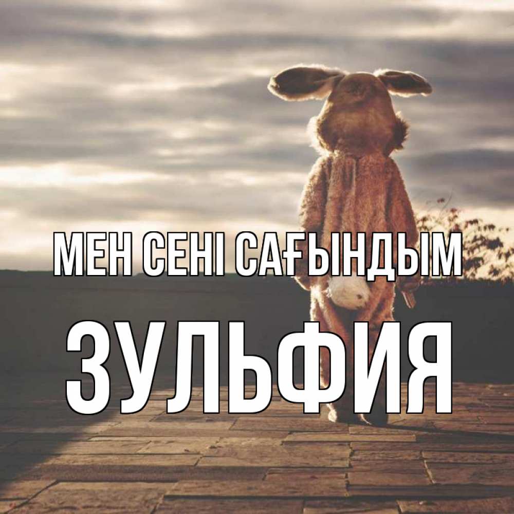 Күн сайын ашық хат с именем, Зульфия Мен сені сағындым даже в костюме зайца Онлайн тегін жүктеп алу тілектері бар керемет карта 