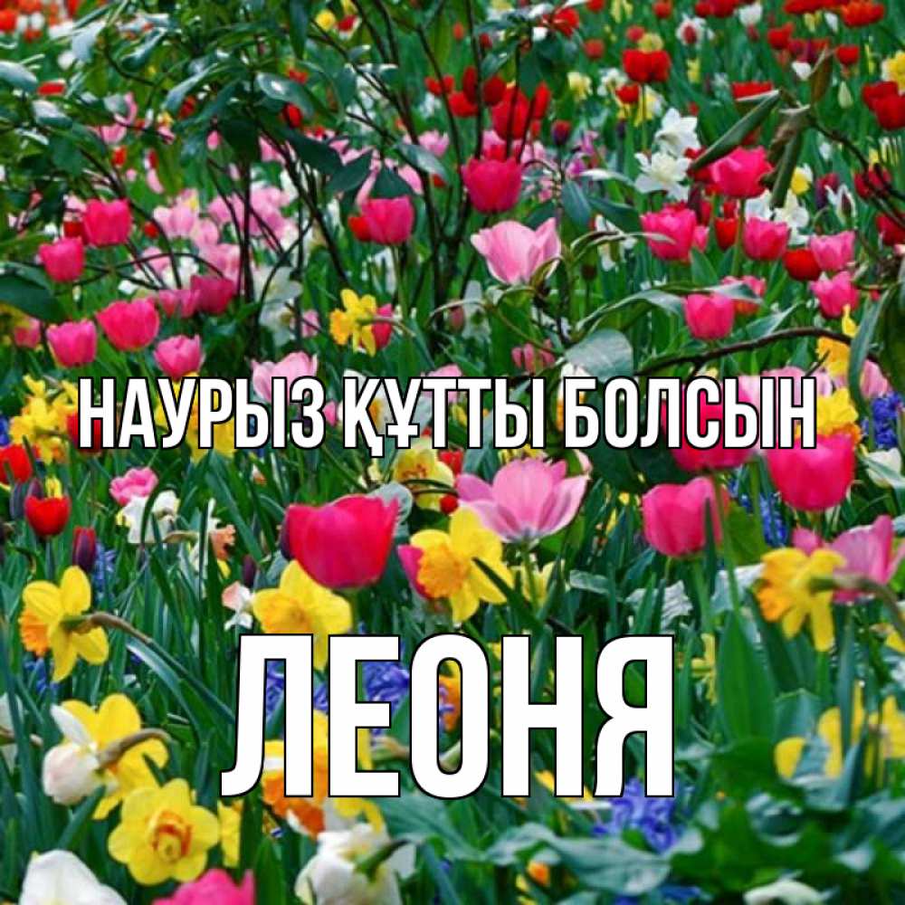 Күн сайын ашық хат с именем, Леоня Наурыз құтты болсын с наурызом поздравления для женщины Онлайн тегін жүктеп алу тілектері бар керемет карта 