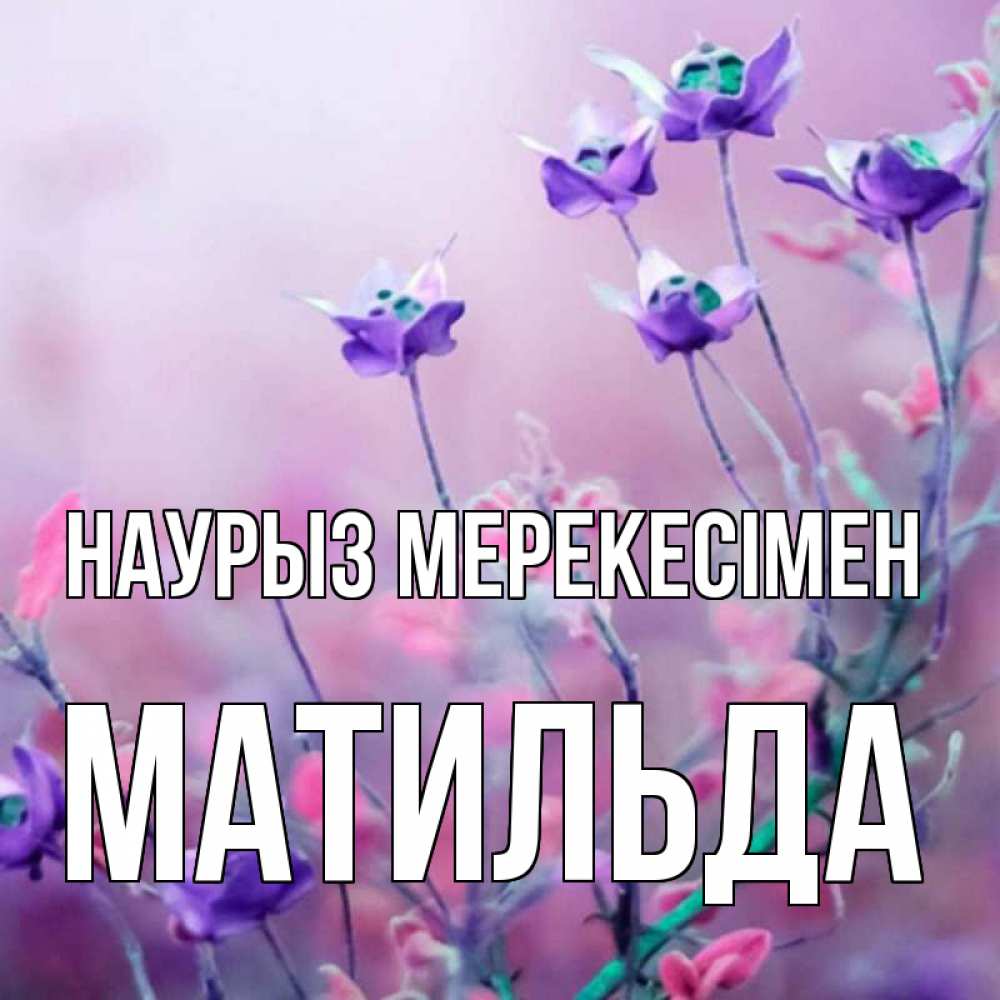 Күн сайын ашық хат с именем, Матильда Наурыз мерекесімен международный женский день 2 Онлайн тегін жүктеп алу тілектері бар керемет карта 
