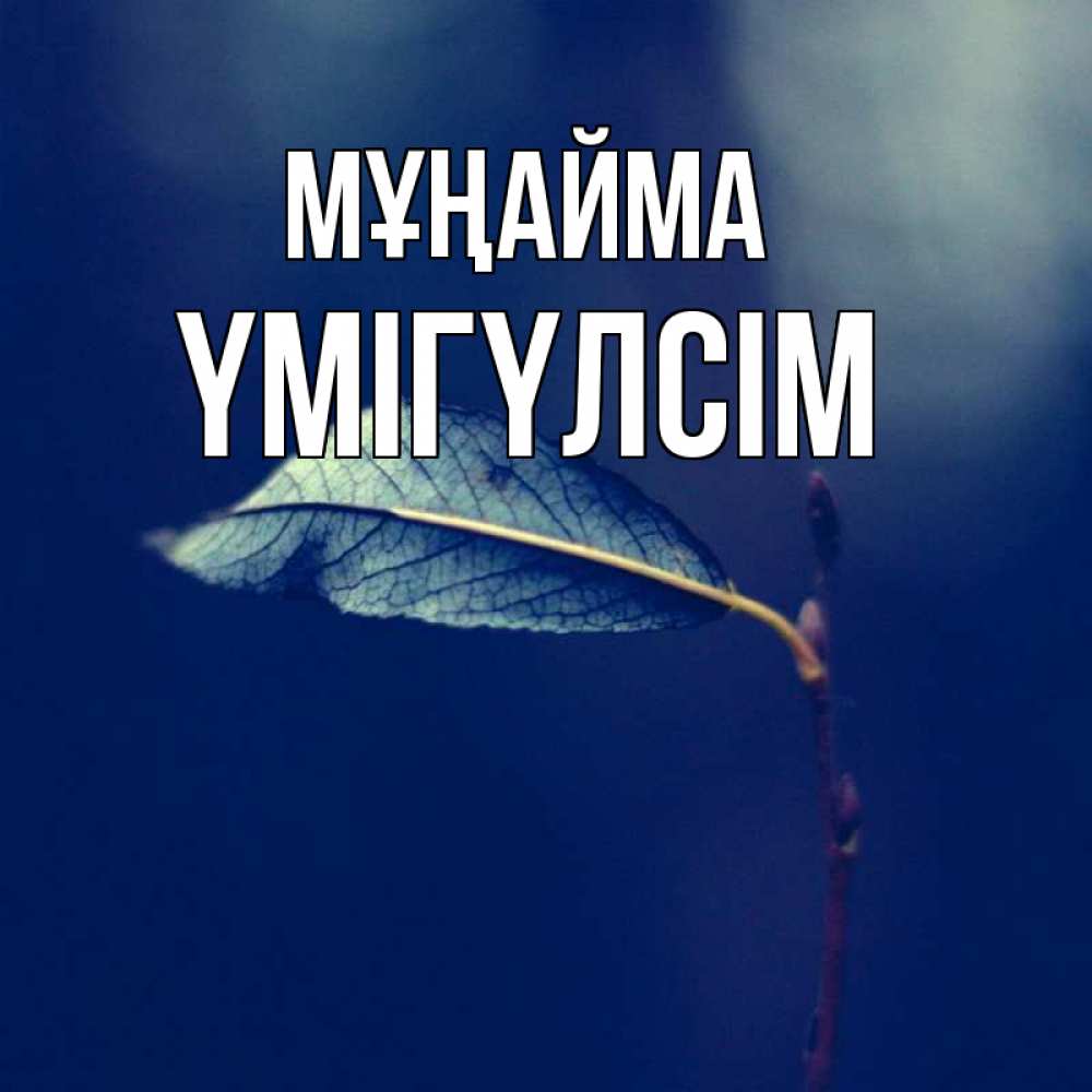 Күн сайын ашық хат с именем, ҮМІГҮЛСІМ Мұңайма растение Онлайн тегін жүктеп алу тілектері бар керемет карта 