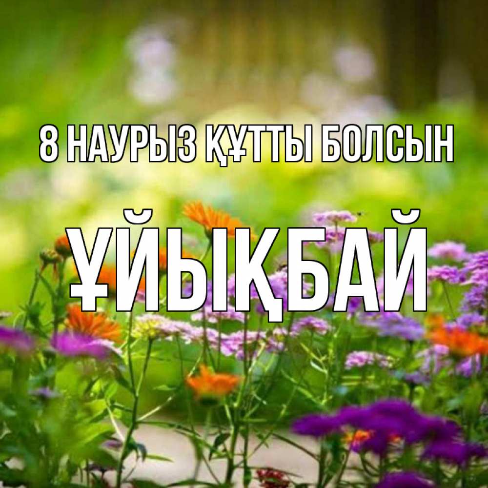 Күн сайын ашық хат с именем, ҰЙЫҚБАЙ 8 наурыз құтты болсын цветы Онлайн тегін жүктеп алу тілектері бар керемет карта 
