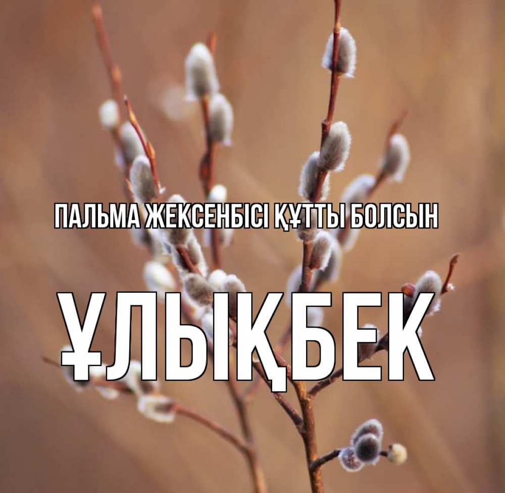 Күн сайын ашық хат с именем, ҰЛЫҚБЕК Пальма жексенбісі құтты болсын верба Онлайн тегін жүктеп алу тілектері бар керемет карта 