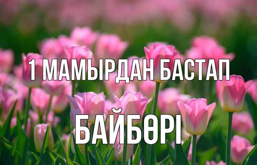 Күн сайын ашық хат с именем, Байбөрі 1 мамырдан бастап С 1 мая Онлайн тегін жүктеп алу тілектері бар керемет карта 