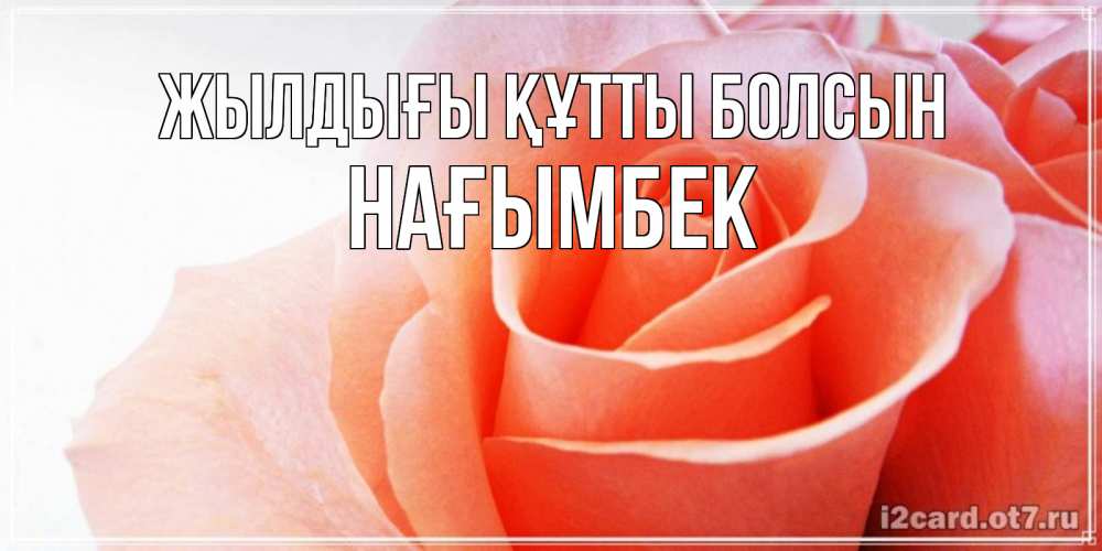 Күн сайын ашық хат с именем, НАҒЫМБЕК Жылдығы құтты болсын розы для поздравления с днем рождения Онлайн тегін жүктеп алу тілектері бар керемет карта 