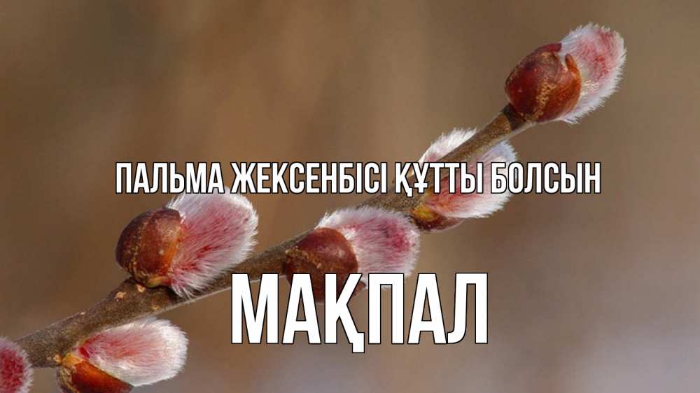 Күн сайын ашық хат с именем, МАҚПАЛ Пальма жексенбісі құтты болсын верба Онлайн тегін жүктеп алу тілектері бар керемет карта 