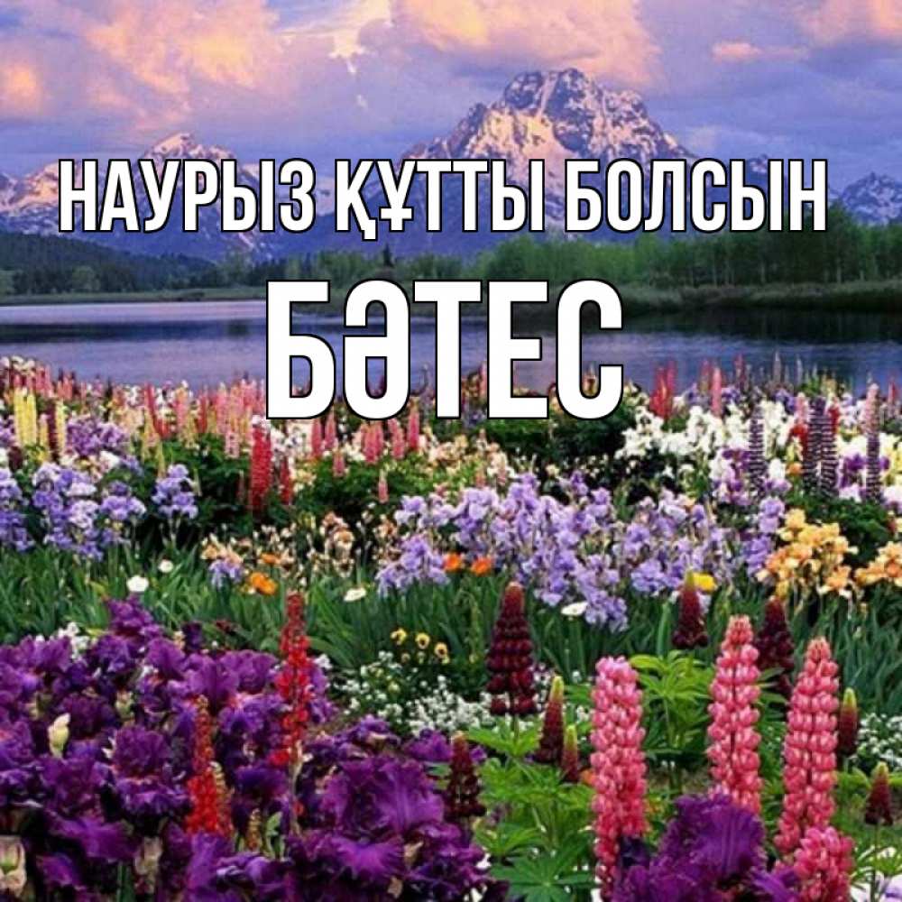 Күн сайын ашық хат с именем, БӘТЕС Наурыз құтты болсын наурыз Онлайн тегін жүктеп алу тілектері бар керемет карта 