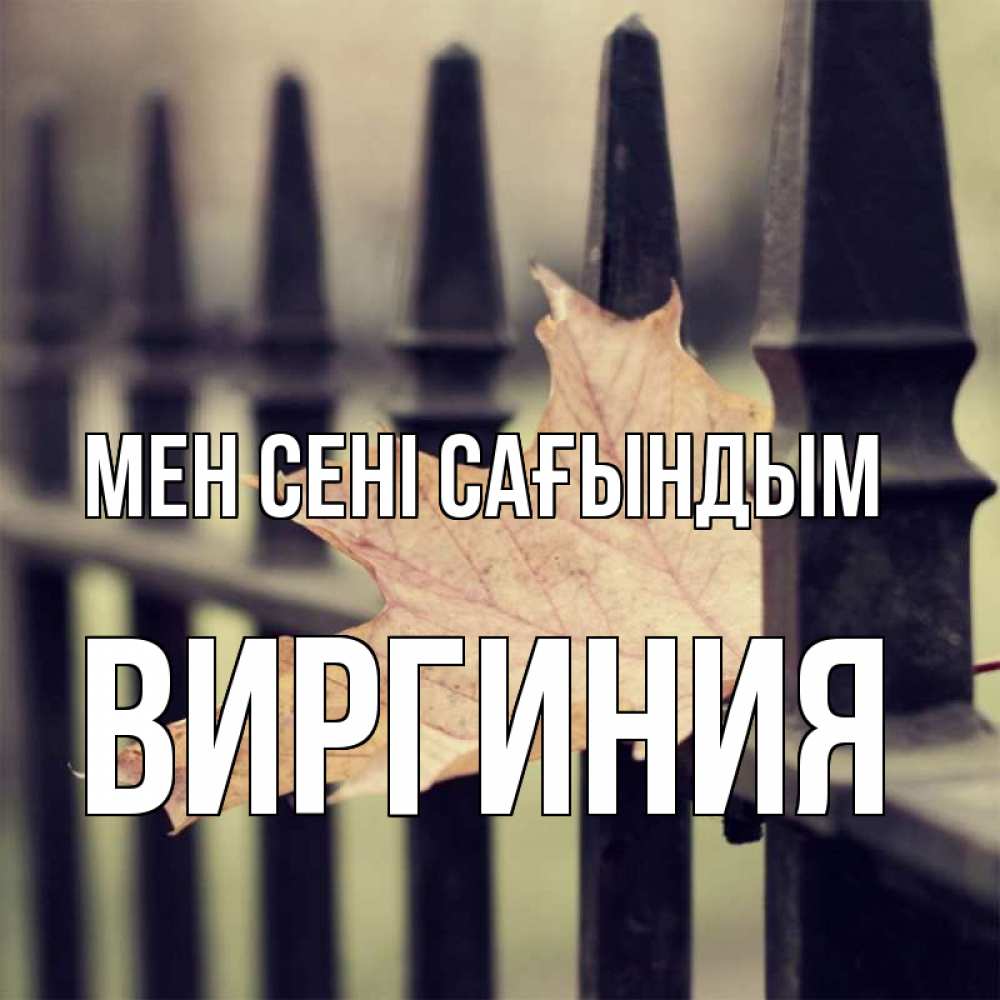 Күн сайын ашық хат с именем, Виргиния Мен сені сағындым очень скучно Онлайн тегін жүктеп алу тілектері бар керемет карта 