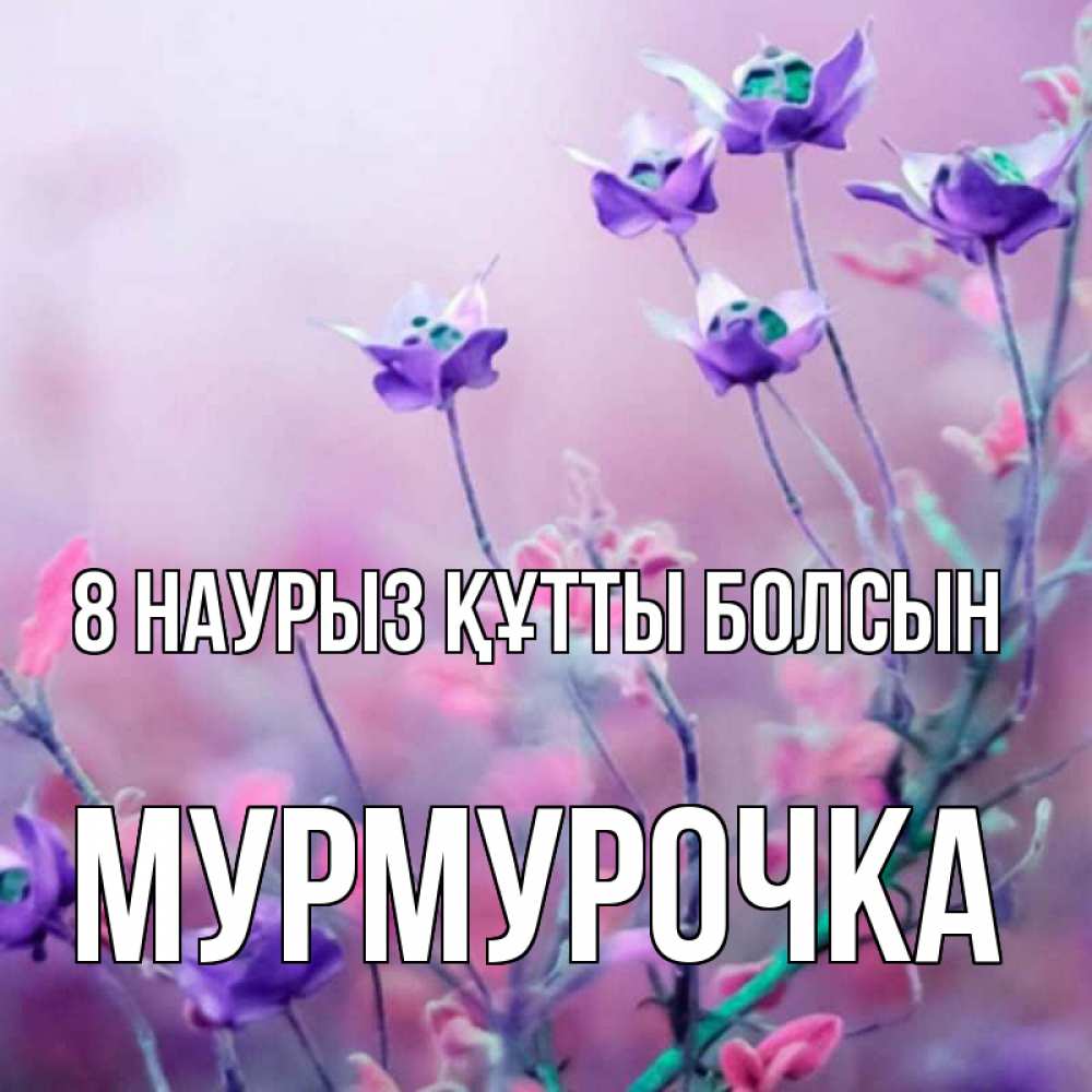 Күн сайын ашық хат с именем, Мурмурочка 8 наурыз құтты болсын международный женский день 2 Онлайн тегін жүктеп алу тілектері бар керемет карта 