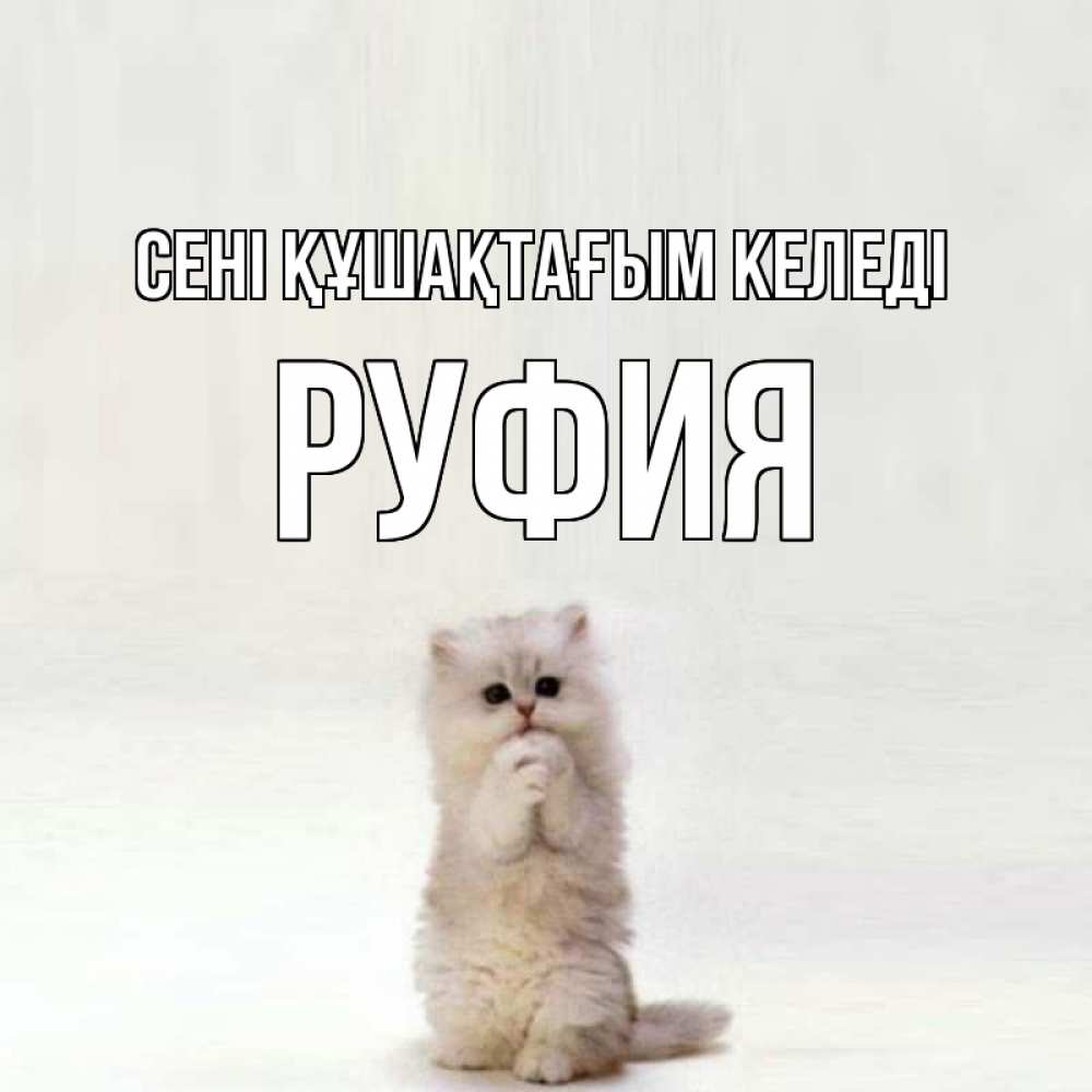 Күн сайын ашық хат с именем, РУФИЯ сені құшақтағым келеді открытки с креативными подписями Онлайн тегін жүктеп алу тілектері бар керемет карта 