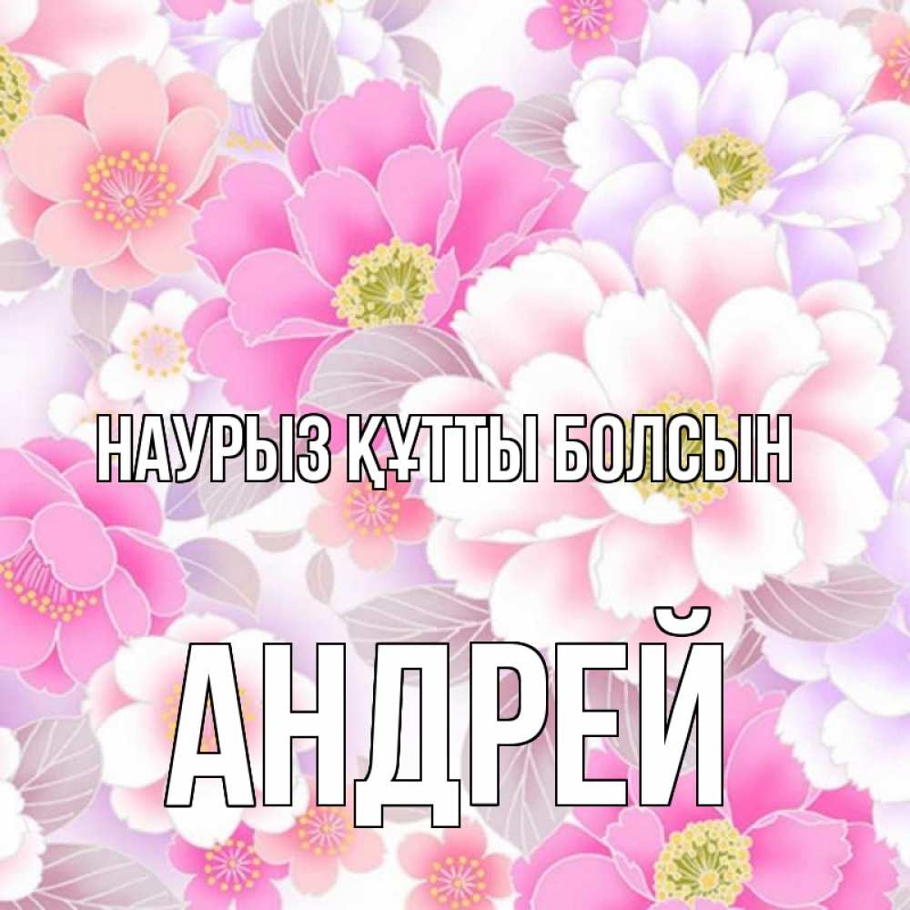Күн сайын ашық хат с именем, Андрей Наурыз құтты болсын для женщин Онлайн тегін жүктеп алу тілектері бар керемет карта 