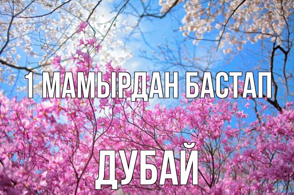 Күн сайын ашық хат с именем, Дубай 1 мамырдан бастап С 1 мая Онлайн тегін жүктеп алу тілектері бар керемет карта 