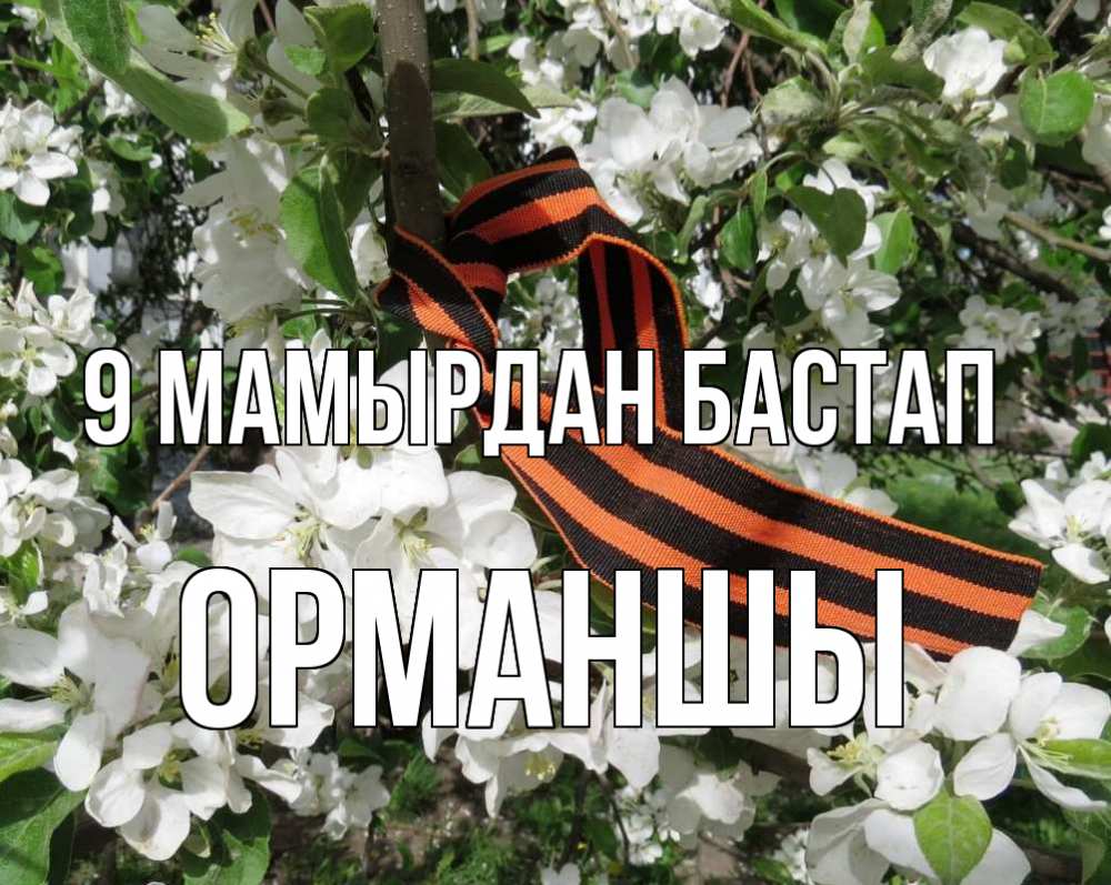 Күн сайын ашық хат с именем, ОРМАНШЫ 9 мамырдан бастап 9 мая Онлайн тегін жүктеп алу тілектері бар керемет карта 