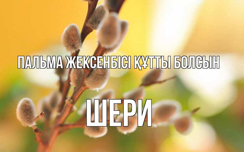 Күн сайын ашық хат с именем, ШЕРИ Пальма жексенбісі құтты болсын верба Онлайн тегін жүктеп алу тілектері бар керемет карта 