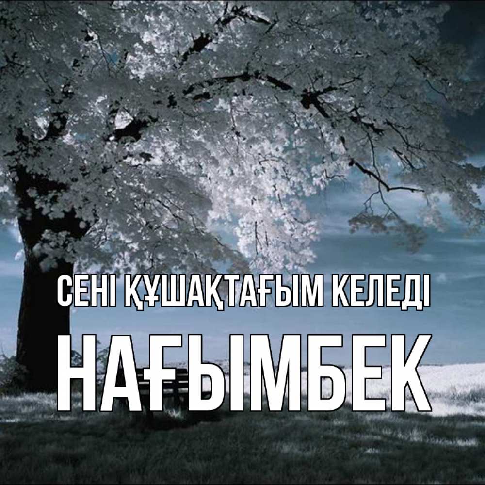 Күн сайын ашық хат с именем, НАҒЫМБЕК сені құшақтағым келеді дерево Онлайн тегін жүктеп алу тілектері бар керемет карта 