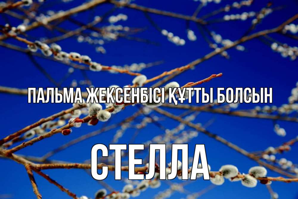 Күн сайын ашық хат с именем, Стелла Пальма жексенбісі құтты болсын верба Онлайн тегін жүктеп алу тілектері бар керемет карта 