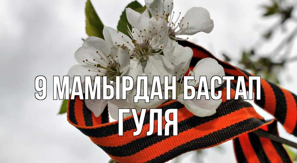 Күн сайын ашық хат с именем, Гуля 9 мамырдан бастап 9 мая Онлайн тегін жүктеп алу тілектері бар керемет карта 