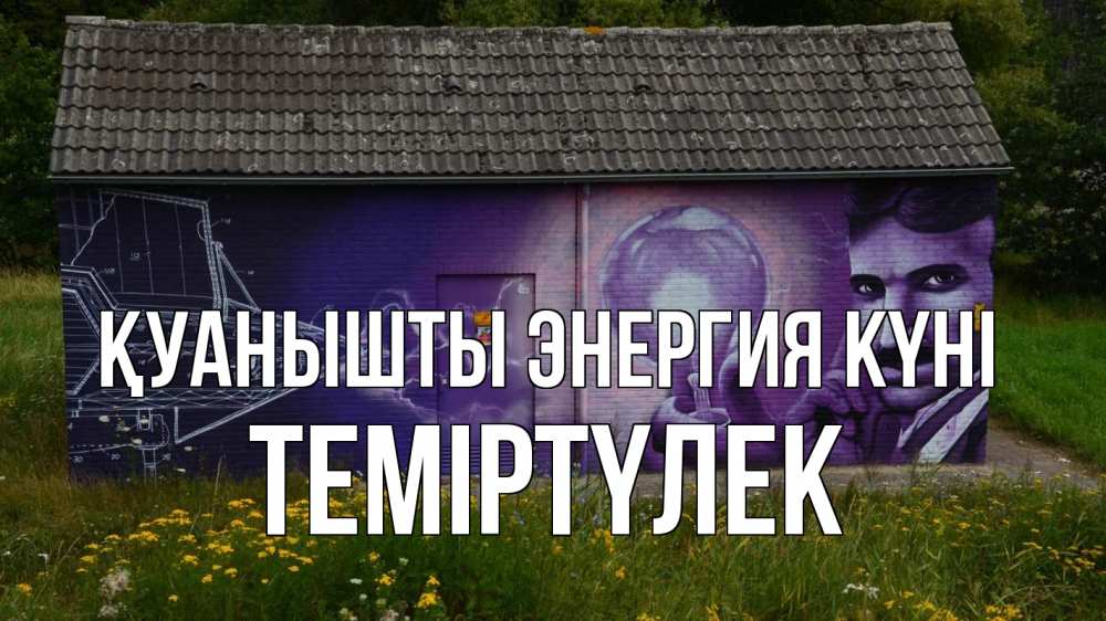 Күн сайын ашық хат с именем, ТЕМІРТҮЛЕК Қуанышты энергия күні молнии, Тесла Онлайн тегін жүктеп алу тілектері бар керемет карта 