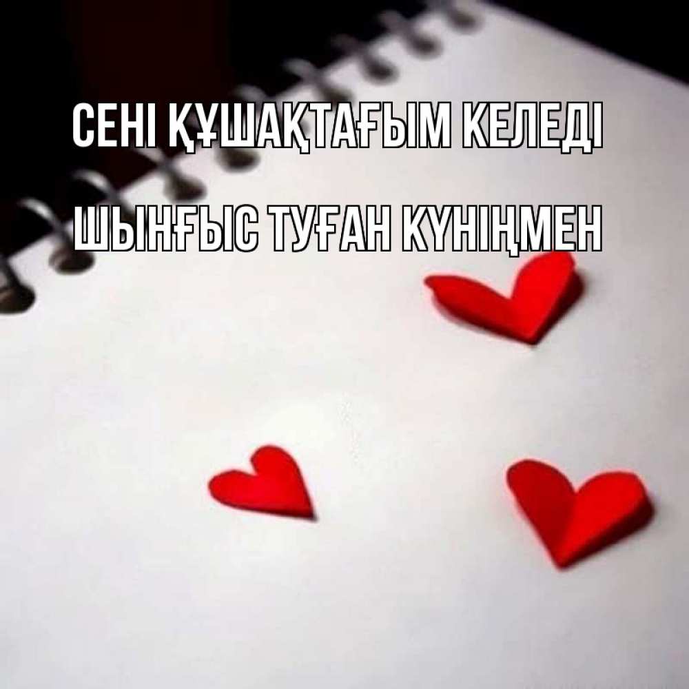 Картинка сені құшақтағым келеді, ШЫНҒЫС! ТУҒАН КҮНІҢМЕН!