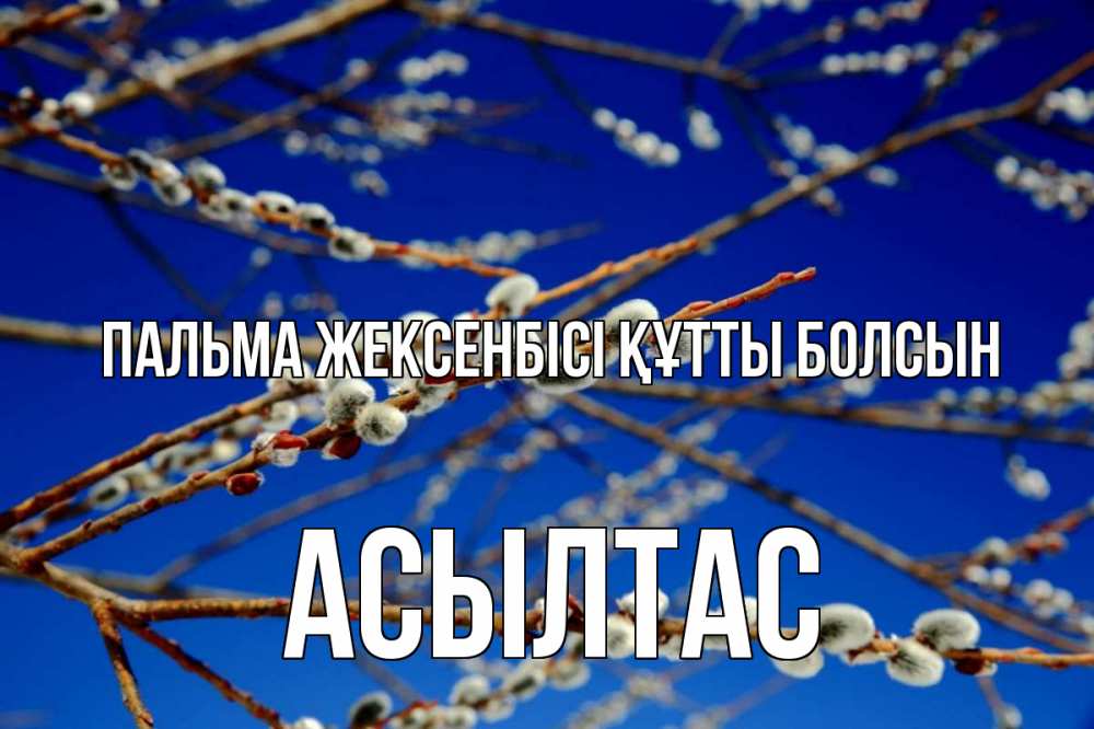 Күн сайын ашық хат с именем, АСЫЛТАС Пальма жексенбісі құтты болсын верба Онлайн тегін жүктеп алу тілектері бар керемет карта 
