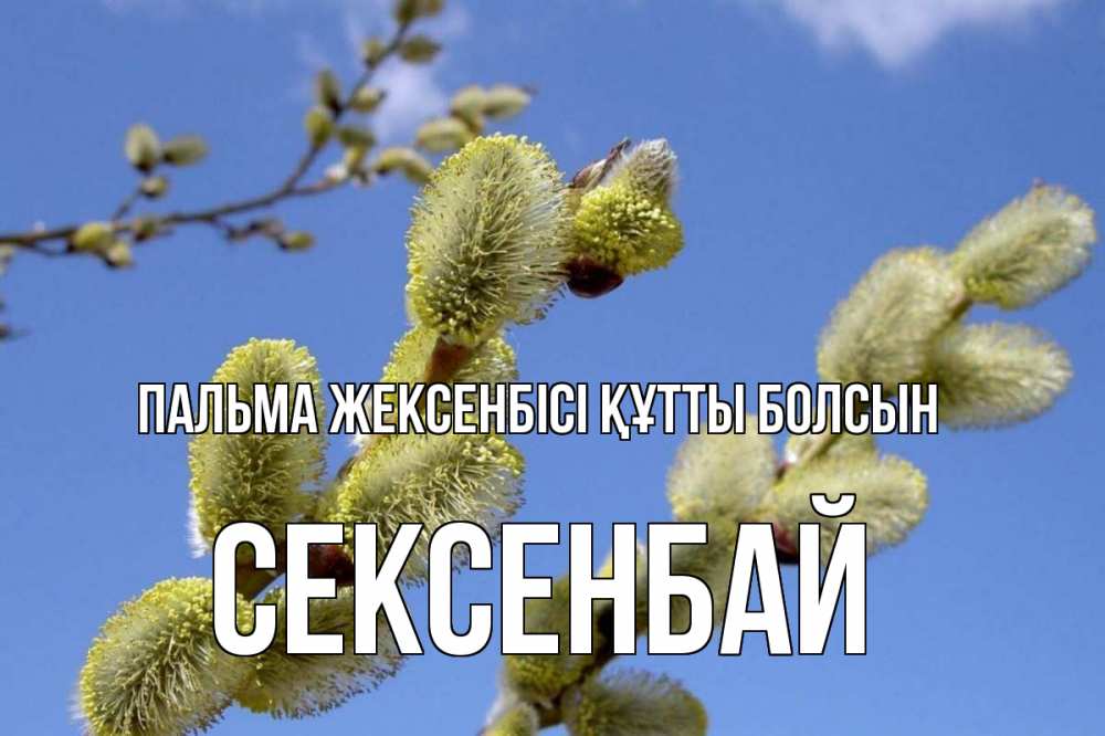 Күн сайын ашық хат с именем, СЕКСЕНБАЙ Пальма жексенбісі құтты болсын верба Онлайн тегін жүктеп алу тілектері бар керемет карта 