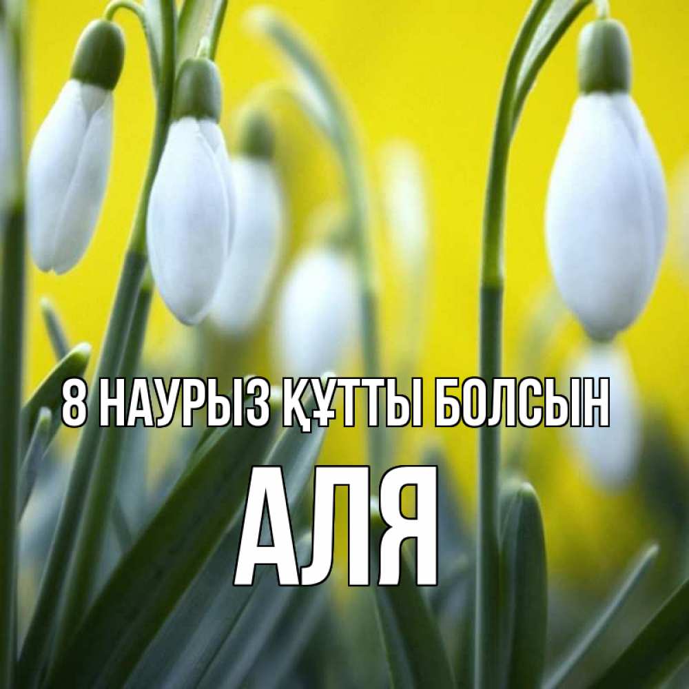 Күн сайын ашық хат с именем, Аля 8 наурыз құтты болсын весенние цветы Онлайн тегін жүктеп алу тілектері бар керемет карта 