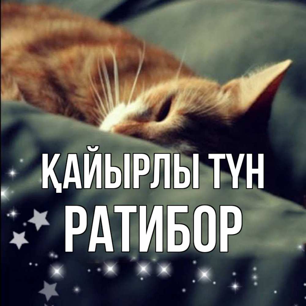 Күн сайын ашық хат с именем, Ратибор Қайырлы түн кроватка Онлайн тегін жүктеп алу тілектері бар керемет карта 